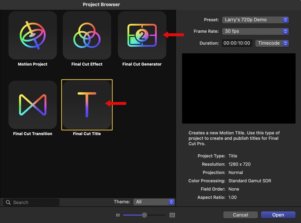 Create a Motion Template for Final Cut Pro Larry Jordan